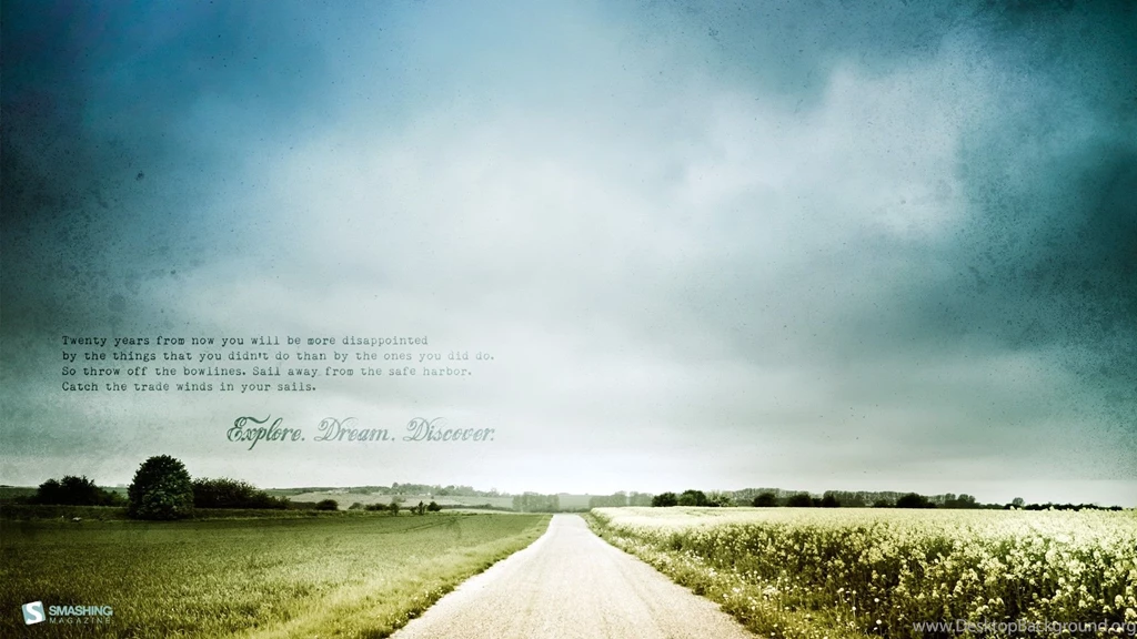 Landscapes Futuristic Quotes Typography Discovery Dreams Roads ...