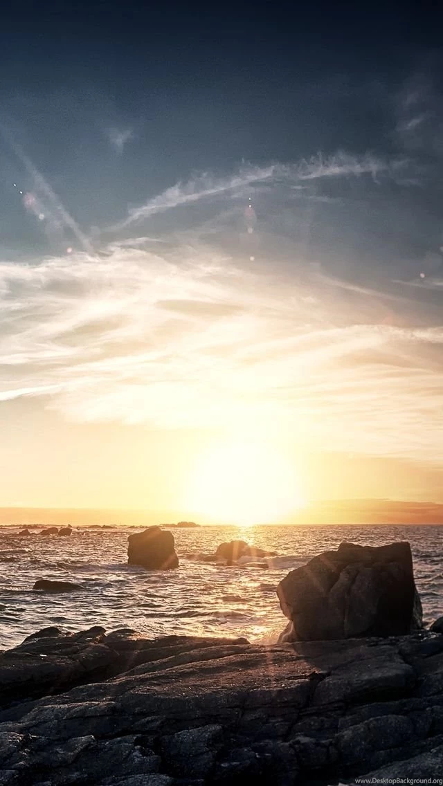 Beach Sunset iPhone 5s Wallpapers Download