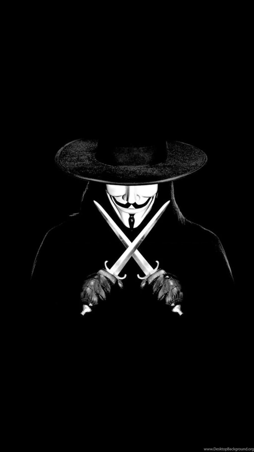 V For Vendetta Man With Knifes iPhone 6 Wallpapers Download ...