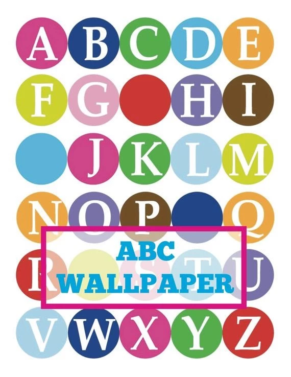 Items Similar To ABC Wallpapers 8.5x11 On Etsy