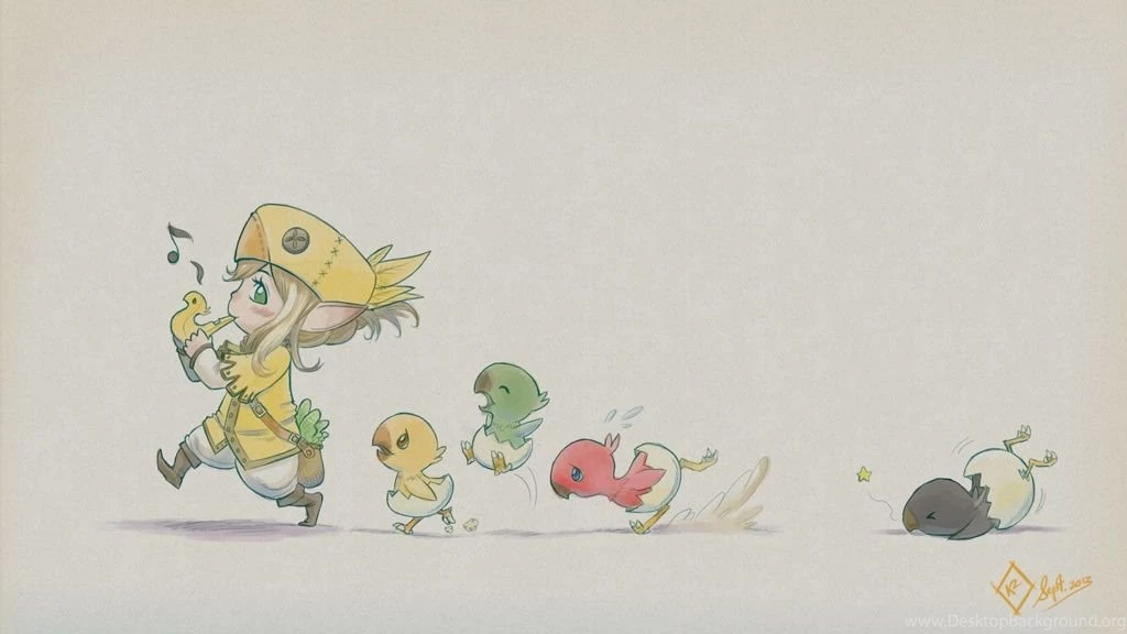 Hennek Moonshard Blog Entry "Made A FFXIV Chocobo Chicks Wallpapers ...