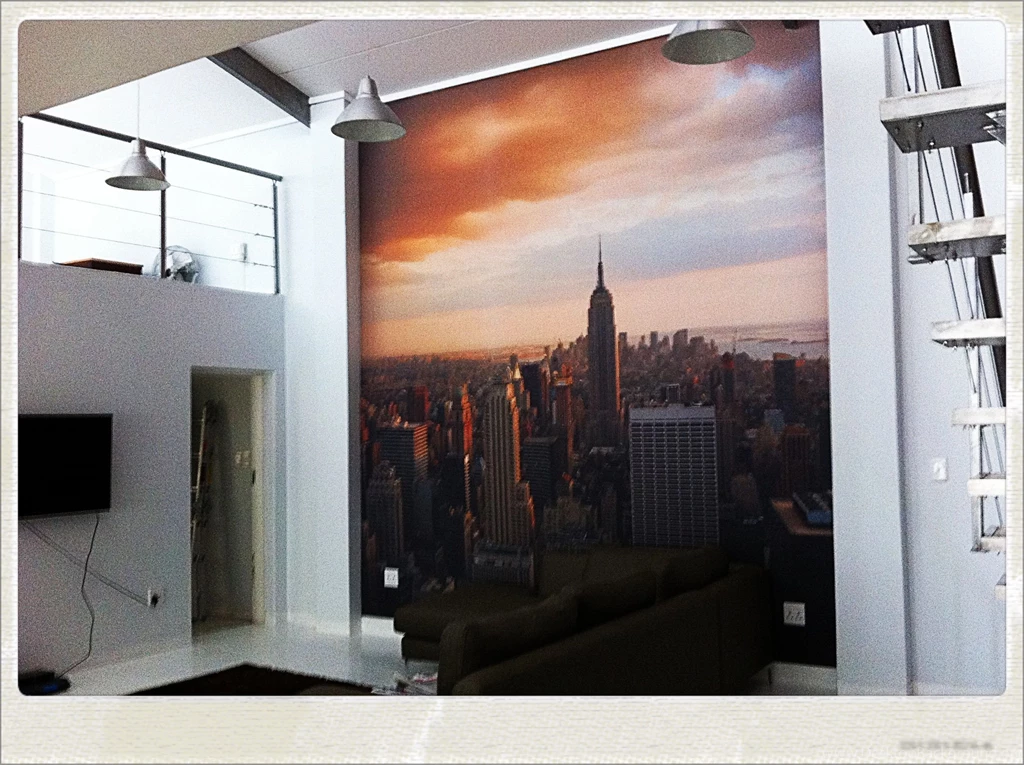 Printed Custom Digital Wallpapers Installation