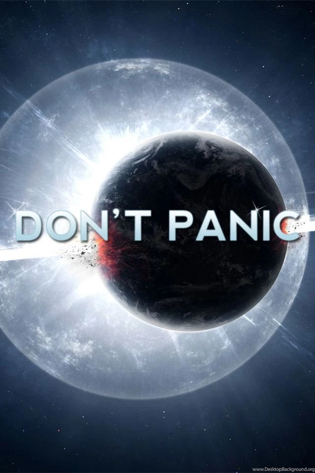 Dont Panic   iPhone 4 Backgrounds   A Photo On Flickriver