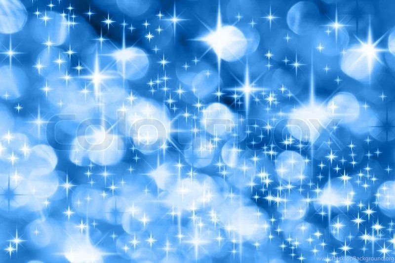 The Milky Way Blue Christmas Backgrounds With Colorful Stars ...