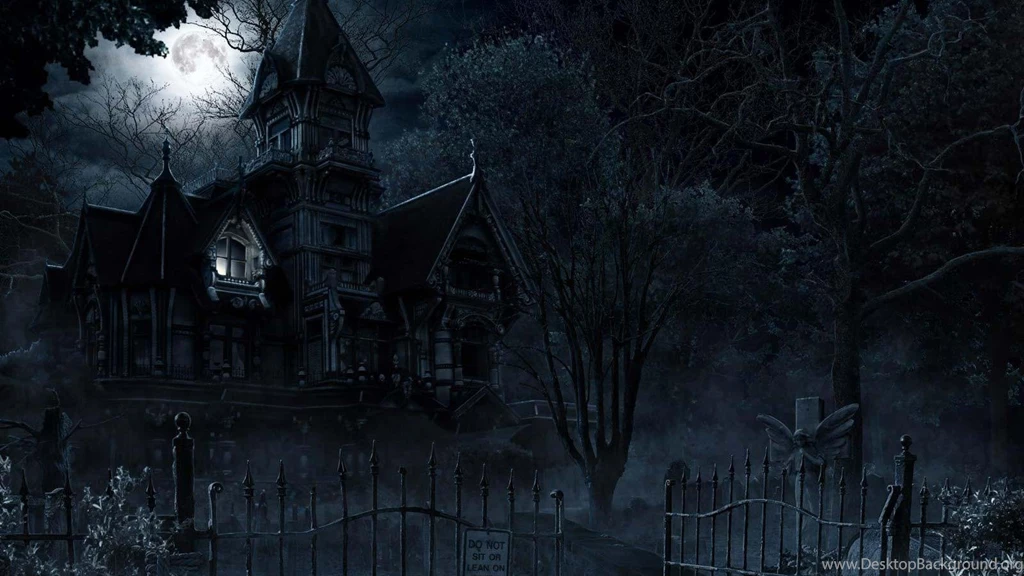 HAUNTED HALLOWEEN MANSION WALLPAPER (