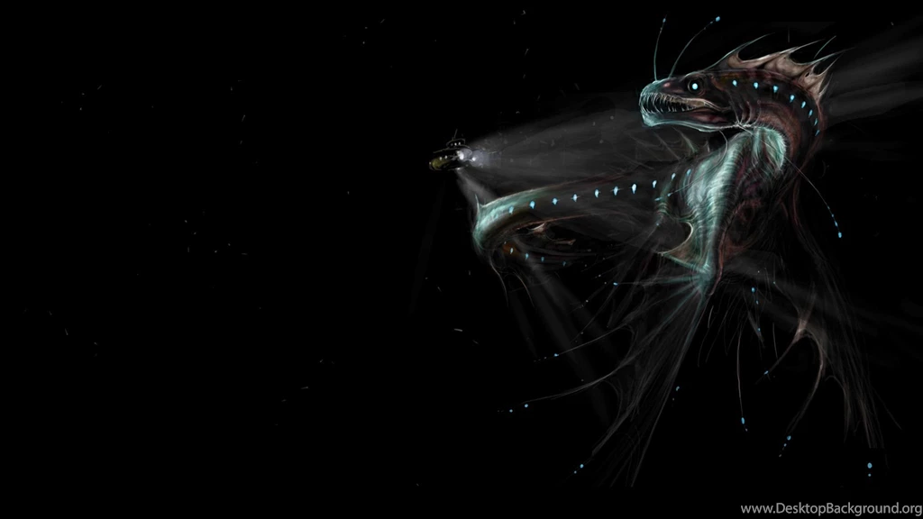 Light, Fantasy Art, Deep Sea, U Boat, Underwater :: Wallpapers