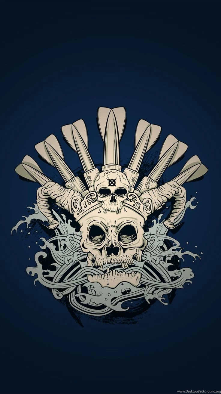 SurfyDarts iPhone 6 Wallpaper: Gradient Deep Blue (for Black Phone ...