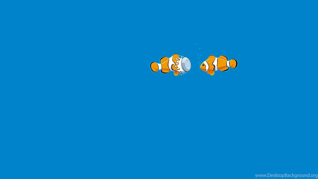 Blue Fish Underwater Clown Fish Pie Humor Funny Ocean Sea ...