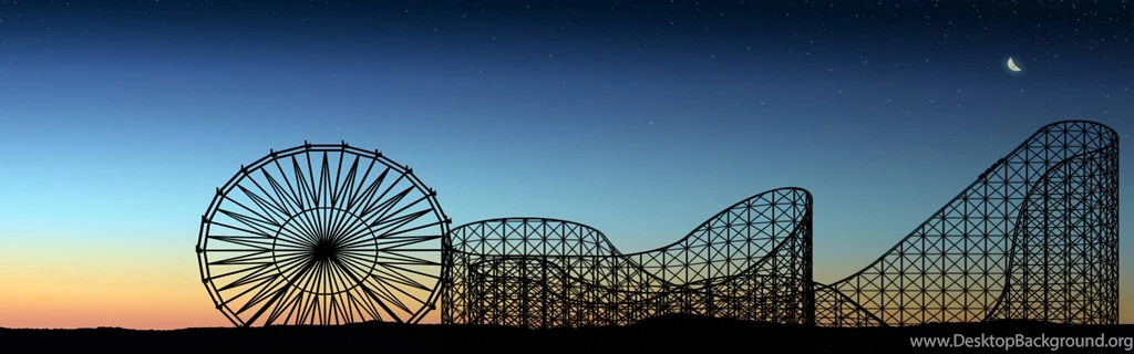 Dual Screen Roller Coaster Wallpapers (