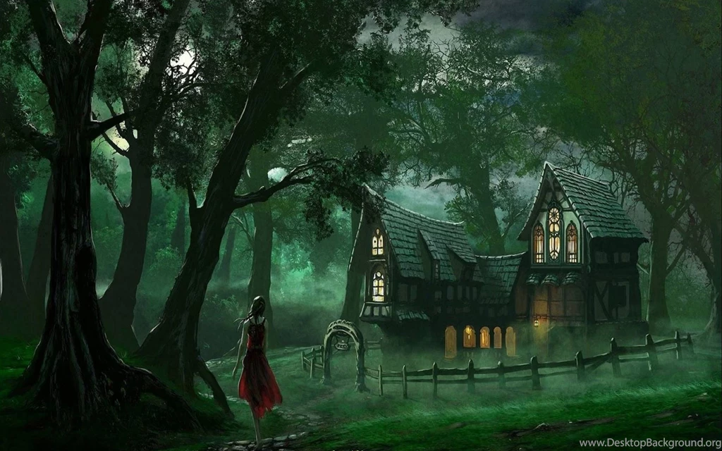 Fantasy Girl House Land Wallpapers