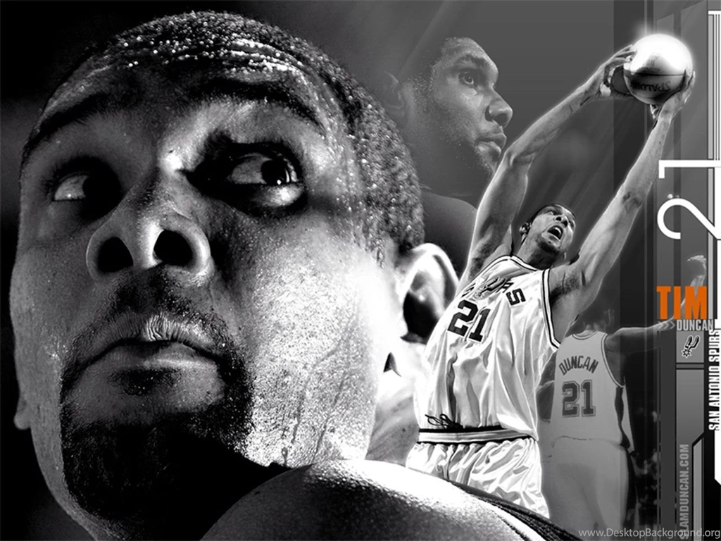 Tim Duncan Black White Wallpapers