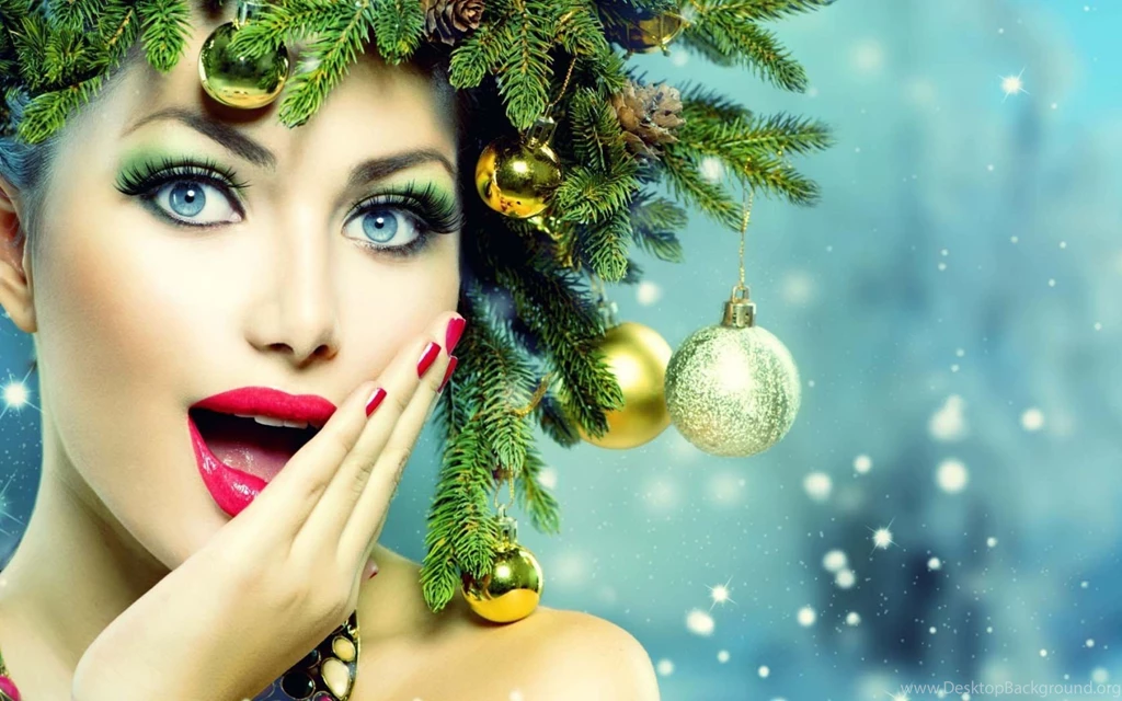 Beautiful Stunning Christmas Girl Desktop Wallpapers ...
