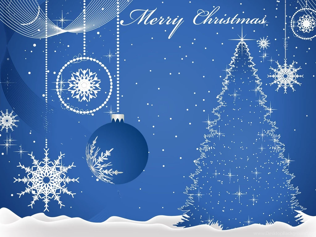Merry Christmas Blue Wallpapers   111083