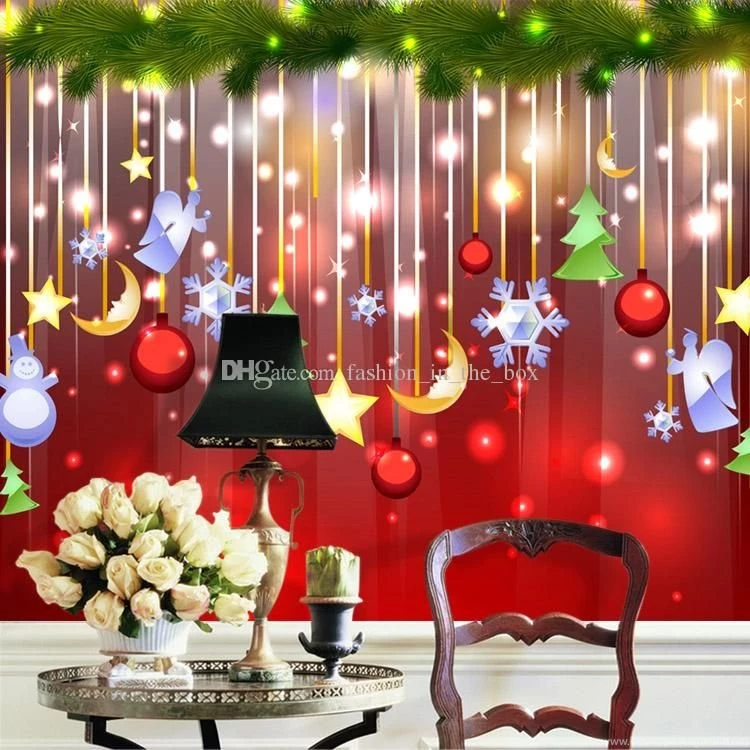 Christmas Decoration Wallpapers Lovely Photo Wallpapers Custom 3D ...