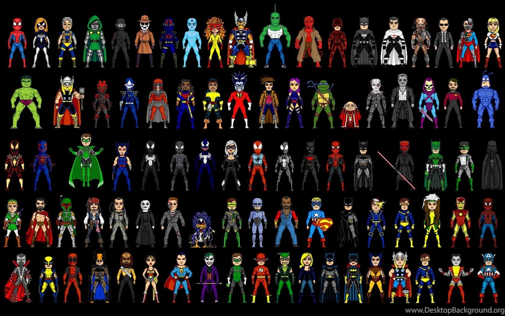 Super Heroes And Villains