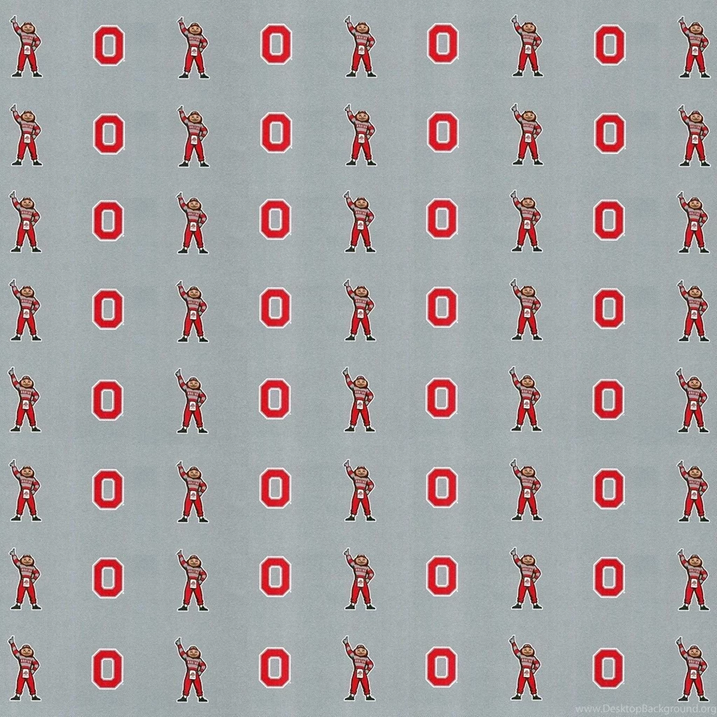 Ohio State University (Brutus) Gray Background, Scrapbook Paper ...