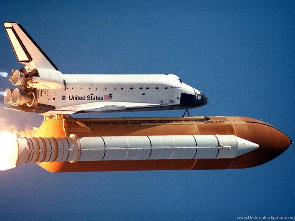 Nasa Space Shuttle In Space