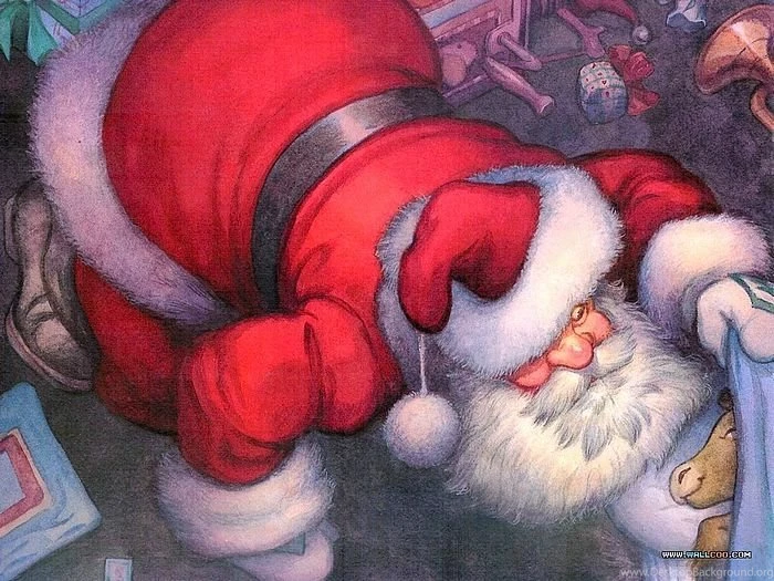 Santa Claus Illustrated Wallpapers   Christmas Art Wallpapers 4 ...