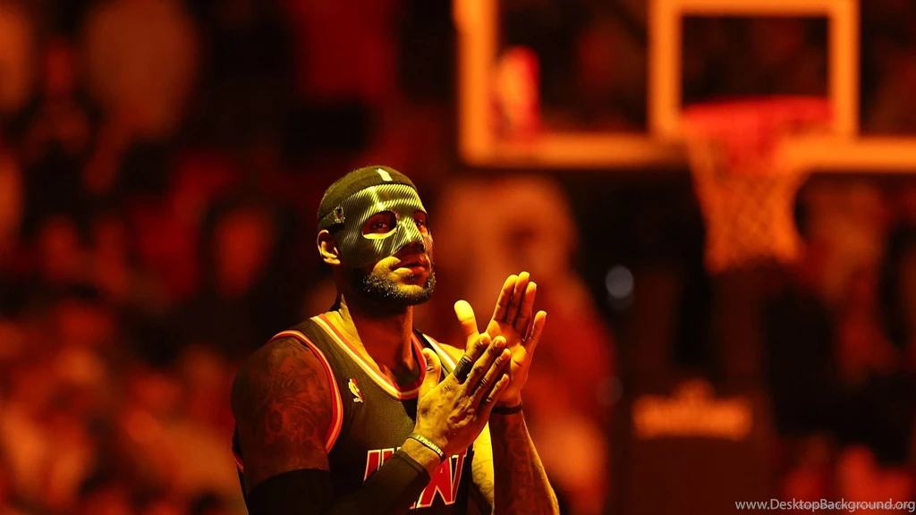 Download 1920x1080 LeBron James In A Mask Under The Red Light ...