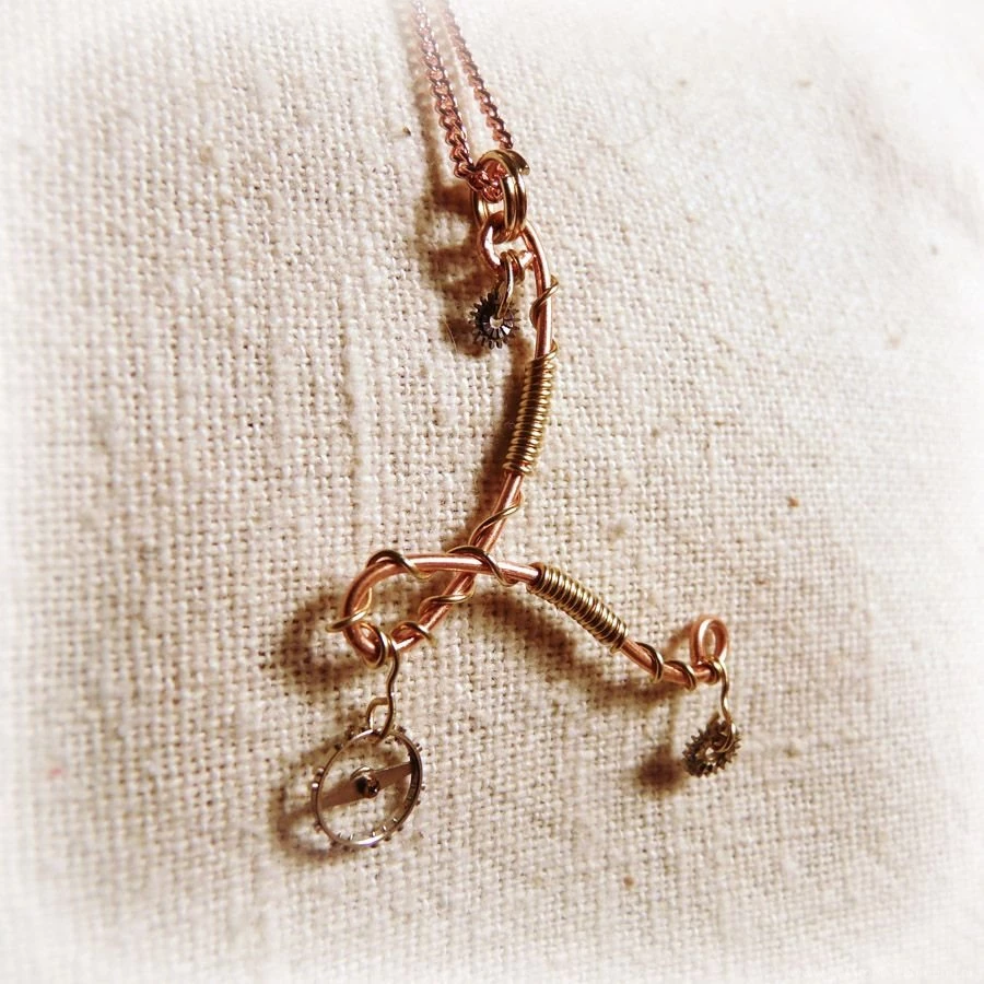 DeviantArt: More Like Steampunk Copper Wire Alphabet Pendant ...