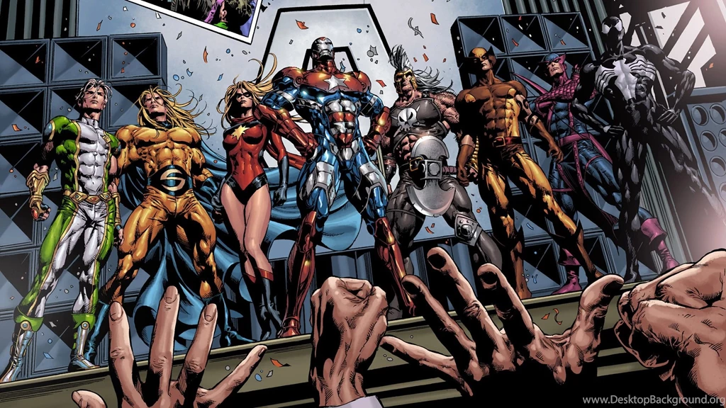 Marvel Superheroes, Venom, Wolverine, Hawkeye, Sentry, Ares, Iron ...