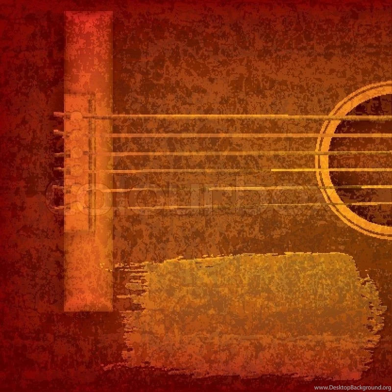 Abstract Grunge Music Backgrounds With Acoustic Guitar