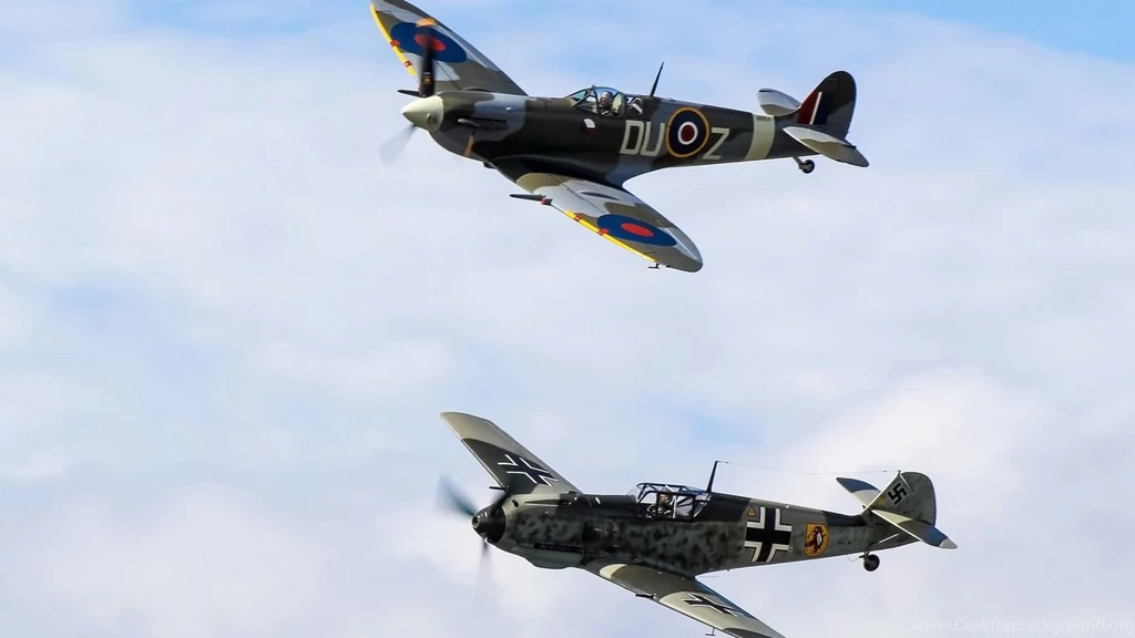 1366x768 Messerschmitt bf 109 e 3, The Supermarine spitfire mk vc ...