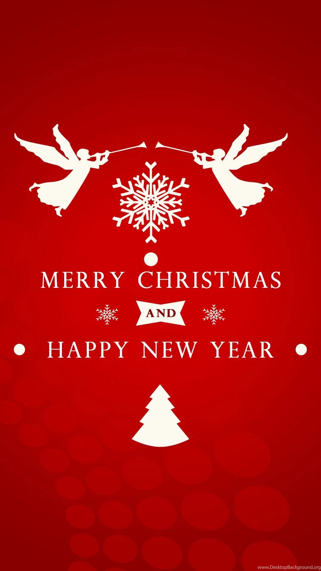 Angels Wishing You Merry Christmas Mobile Wallpapers 22084