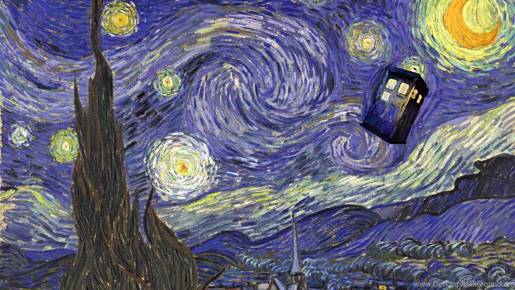 1366x768 Vincent Van Gogh, Starry Night, The Tardis, La Noche ...