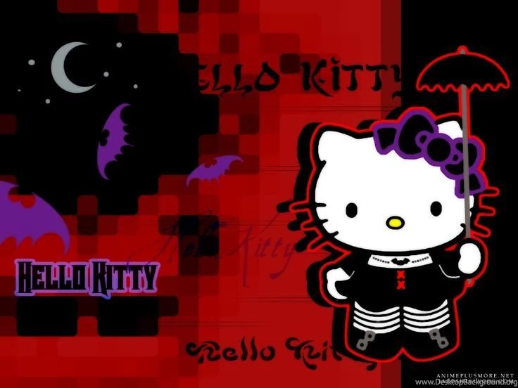 Gothic Hello Kitty By Japoshi.deviantart.com On @deviantART ...