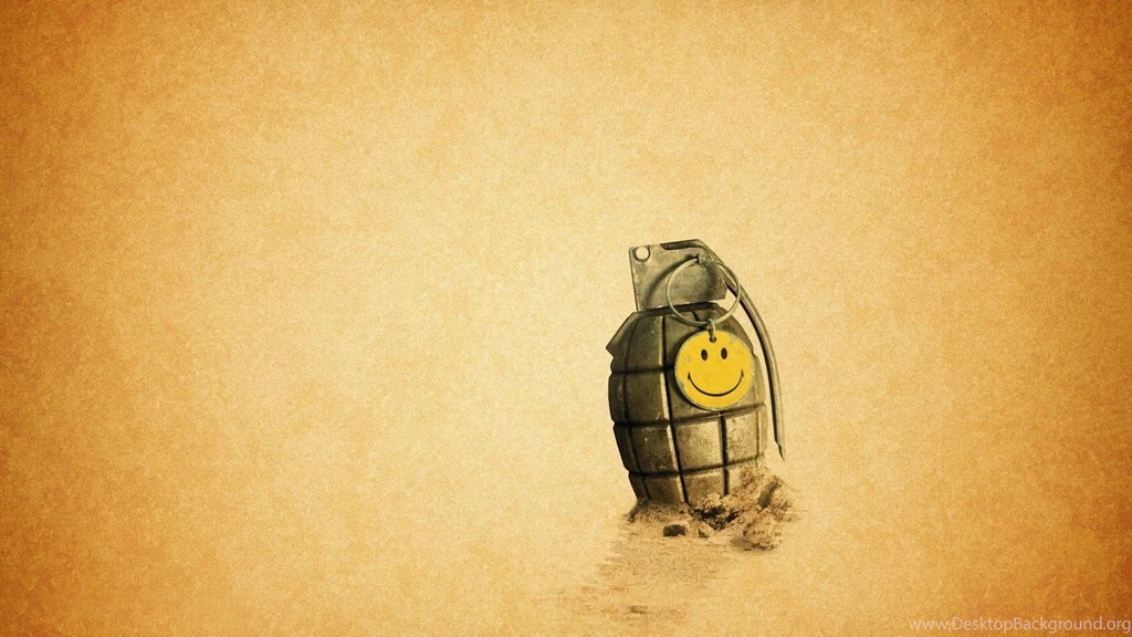 Funny: Grenade Smiley Pin HD Desktop For High Resolution HD 16:9 ...