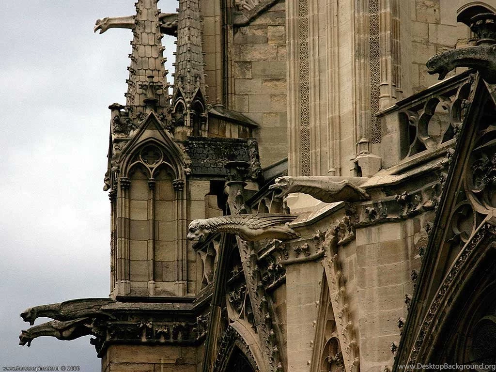Wallpaper: 'Gargoyles On Notre Dame'   Gargoyles On Notre Dame, As ...