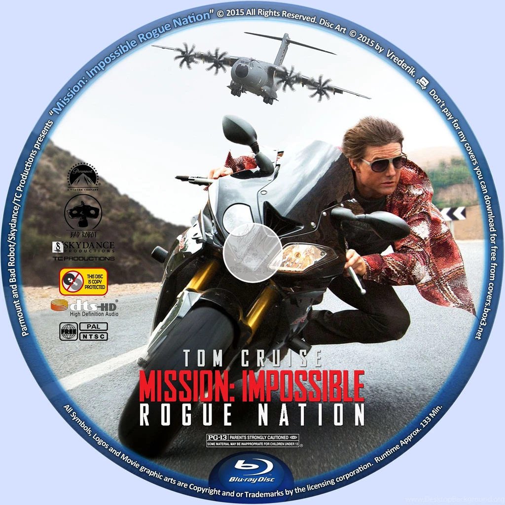 COVERS.BOX.SK ::: Mission Impossible Rogue Nation (2015) Blu ray ...