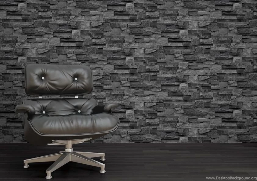 GREY SLATE BRICK STONE NATURAL TEXTURED MURIVA FEATURE DESIGNER ...