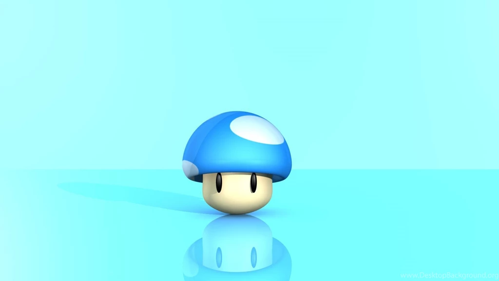 Blue Mushrroom Super Mario Bros. Desktop Wallpapers 29358