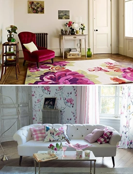 Beautiful Floral Living Rooms   Home Decorating Blog   Community ...