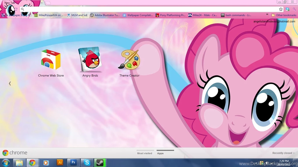Chrome Theme MLP DJ Pon3 By Lagmobile On DeviantArt