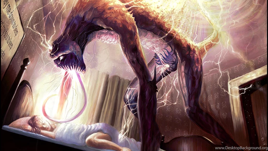 Artwork Beds Children Monsters Nightmare Wallpapers   (