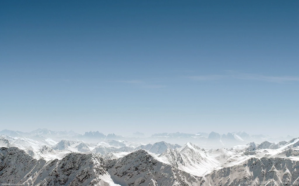 Wallpapers Mountains, Simple, Sky, Blue Sky, Snow Desktop Wallpapers ...
