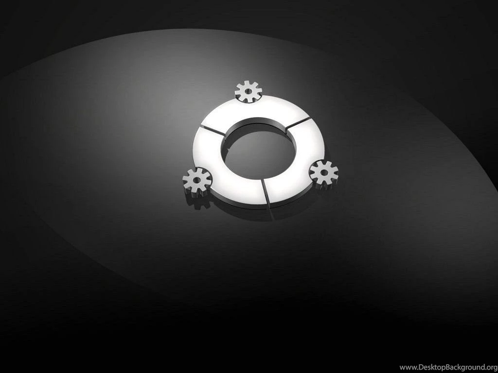 Wallpapers Gears Dark Ubuntu   1024 X 768   Operating System ...