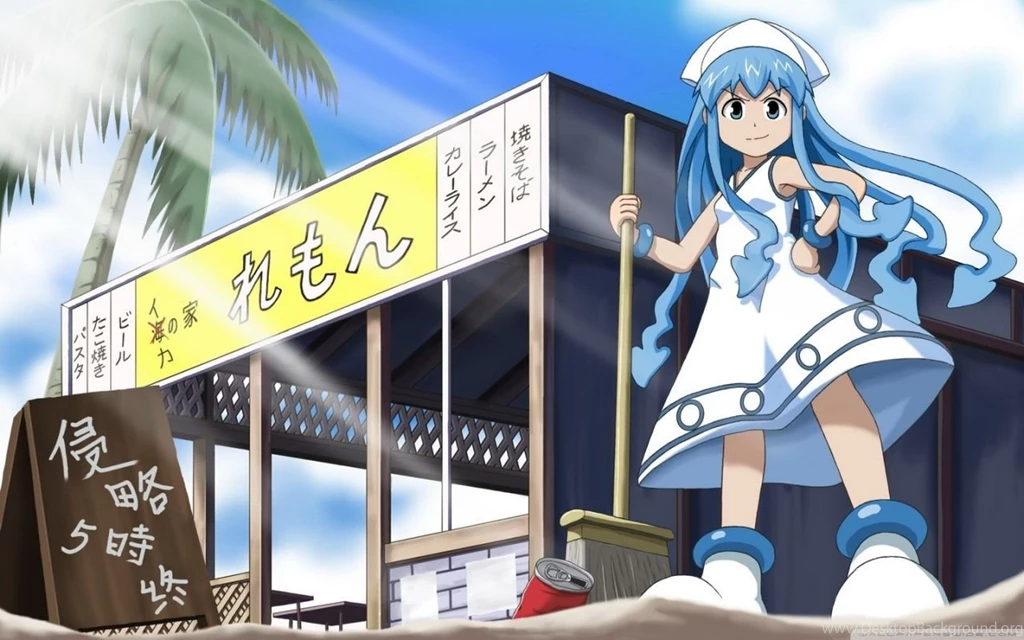 Shinryaku! Ika Musume HD Desktop Wallpapers : Widescreen