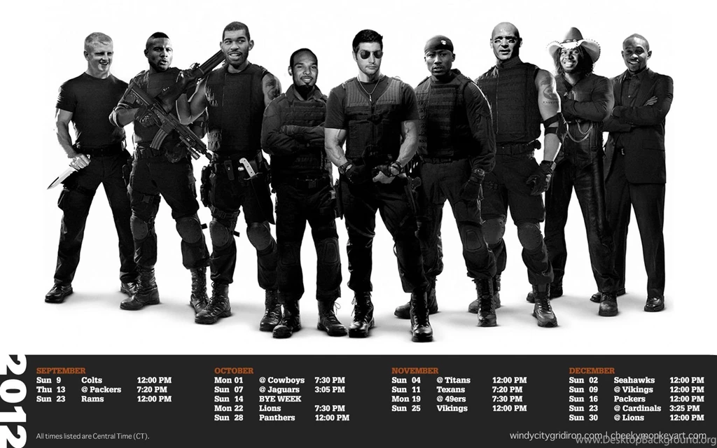 OSS: 2012 Chicago Bears Schedule Wallpapers (Expendables) Windy ...