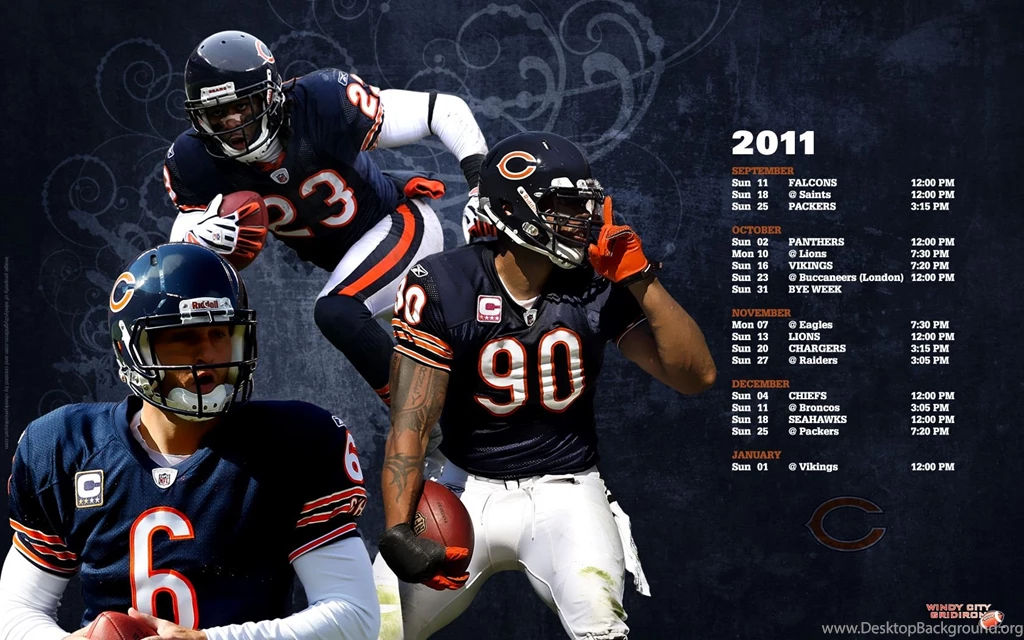 OSS: Chicago Bears 2011 Season Schedule (Desktop Wallpapers ...