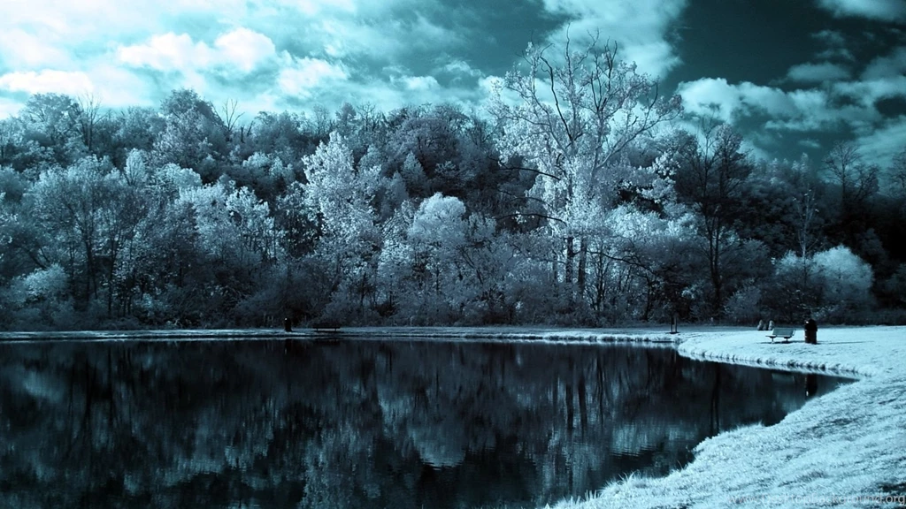 Download Wallpapers 1920x1080 Lake, Trees, Clouds, Dark, Black and ...