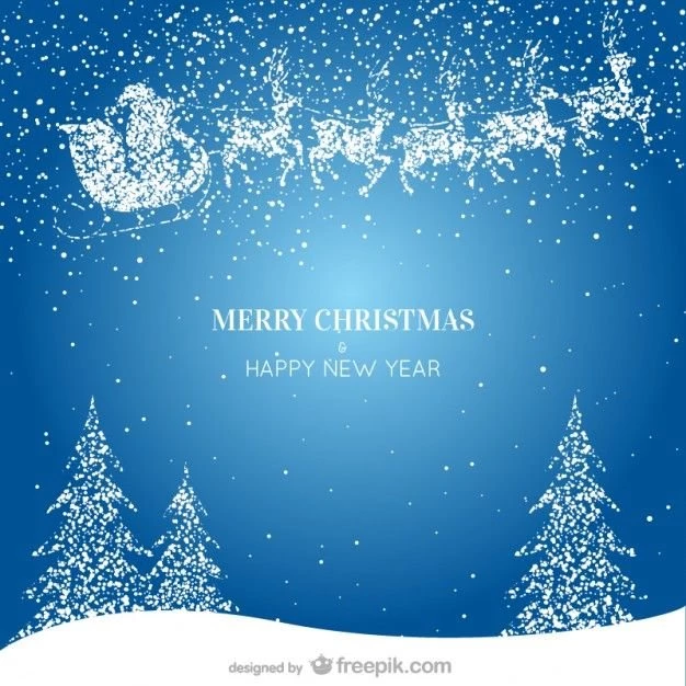 Merry Christmas & Happy New Year Backgrounds Vector