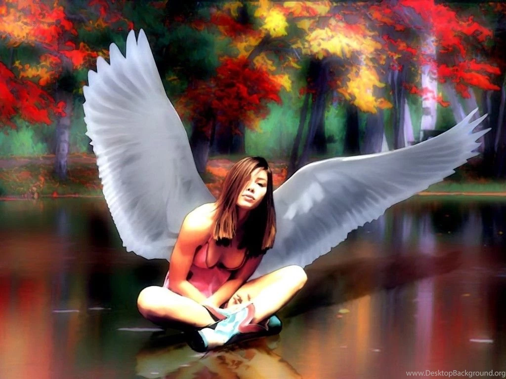 Angel Girl Fantasy Painting Wallpapers Free