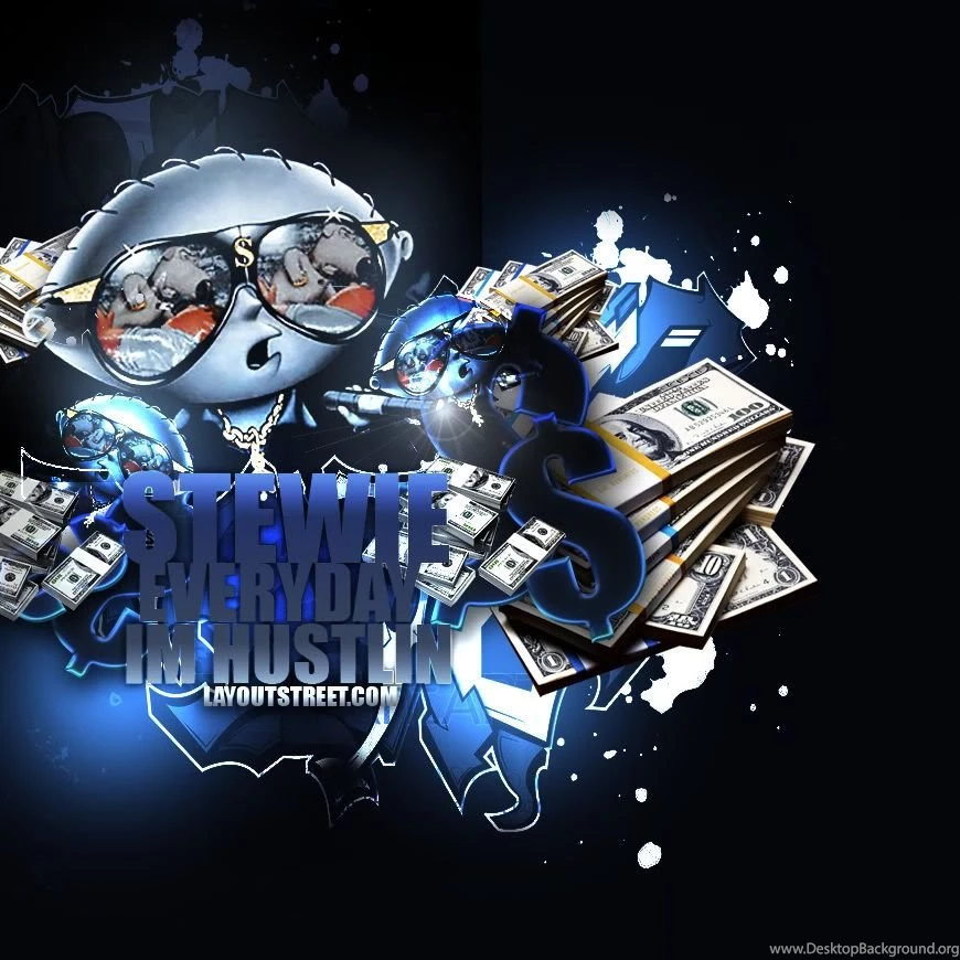 Gangsta Stewie Cool Graphic