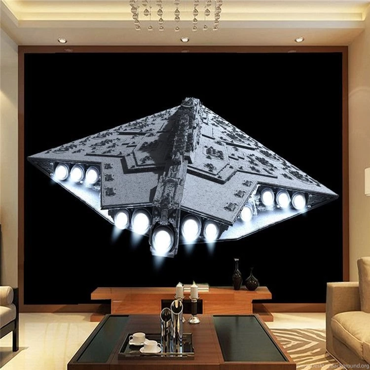 Aliexpress.com : Buy 3D Spacecraft Photo Wallpapers Star Wars Wall ...