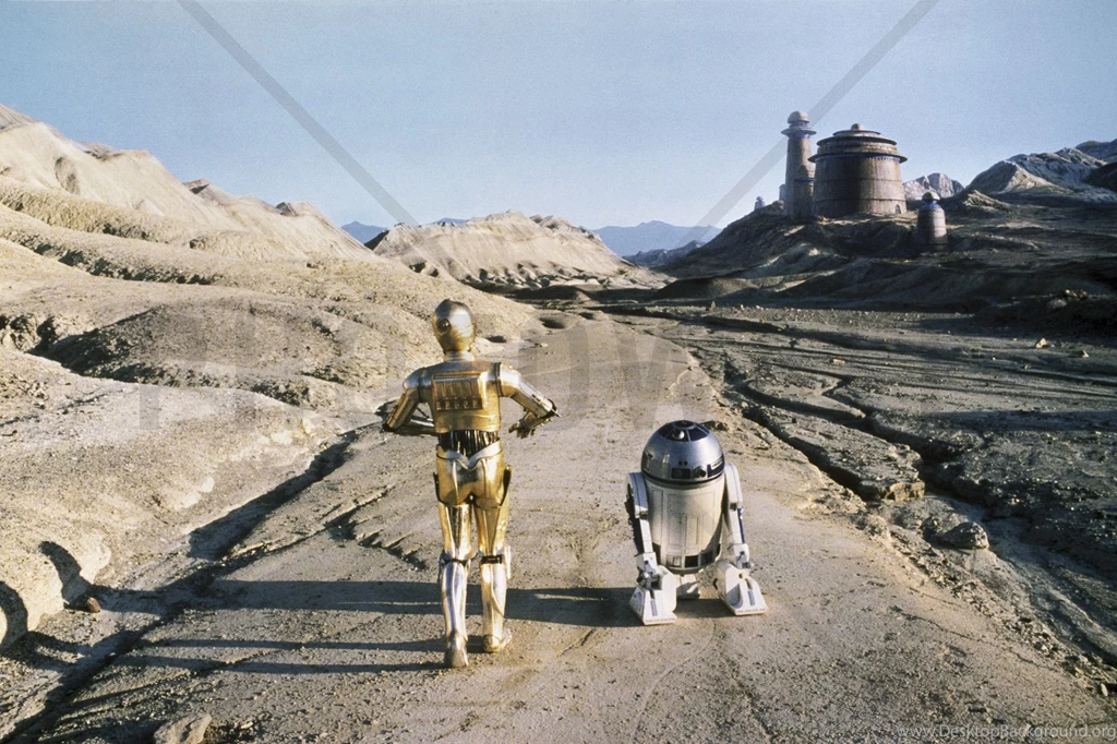 Star Wars   R2 D2 And C 3PO Tatooine   Wall Mural & Photo ...