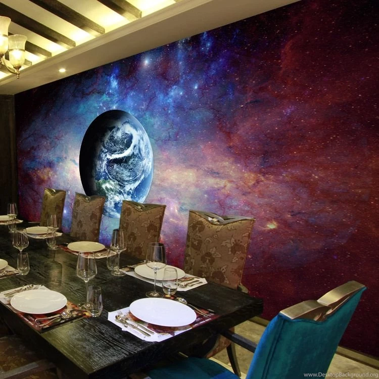 Free Shipping Bar KTV Lounge Rooms Ceiling Mural Wallpapers Star ...